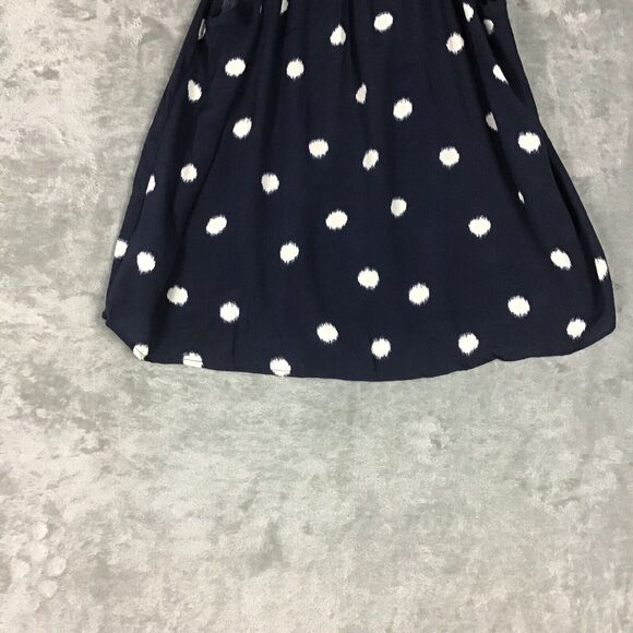 A New Day Womens Small Blue Polka Dot Short Sleeve Rayon Jersey Top NWT - Picture 13 of 15